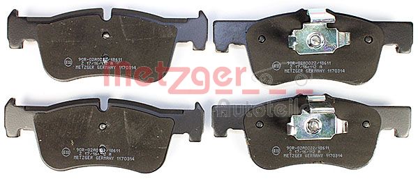 METZGER 1170314 Bremsbelagsatz, Scheibenbremse